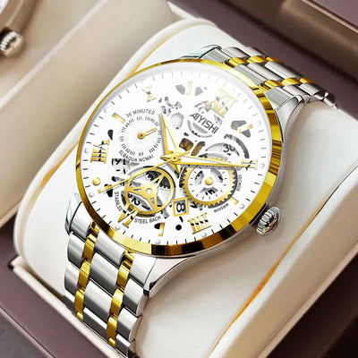 Reloj Automático para Hombre de Acero Inoxidable Resistente al Agua - Image 3