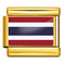 Dorado Background World Flag Photo Epoxy Italian Module Bracelet ICY0001TH Thailand
