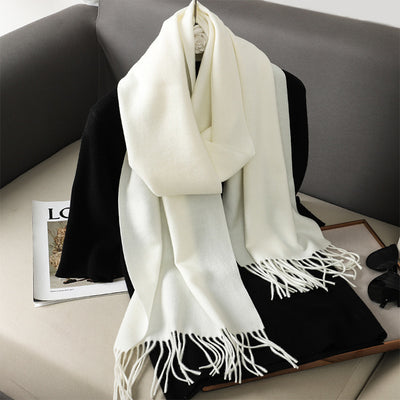 Pashmina Cálida de Color Sólido para Mujer - Chal Suave Estilo Cashmere - Image 14