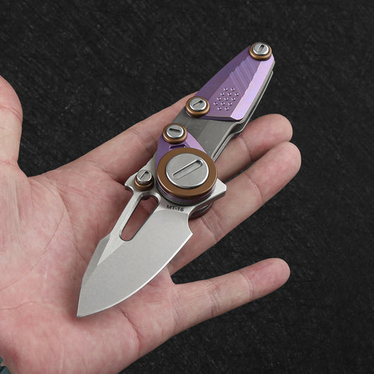 Cuchillo Plegable M390 Acero Titanio Premium - Image 10