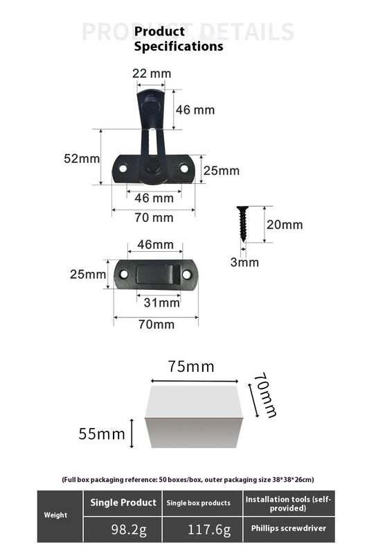 Cerradura de Puerta Corredera Acero Inoxidable - Seguridad Industrial Premium - Image 10