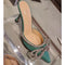 Pantuflas Stiletto Elegantes de Malla Abierta Talla Grande