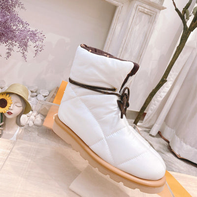 Botas Cálidas Acolchadas con Algodón Down - Colores Sólidos - Image 15