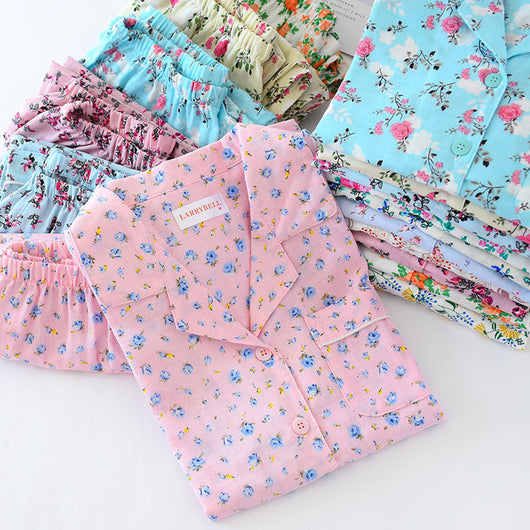 Pijama Estilo Pastoral Japonés para Mujer - Algodón Gasa Manga Larga - Image 21