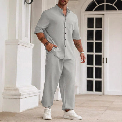 Pantalones Cortos Casuales de Algodón y Lino para Hombre - Image 5