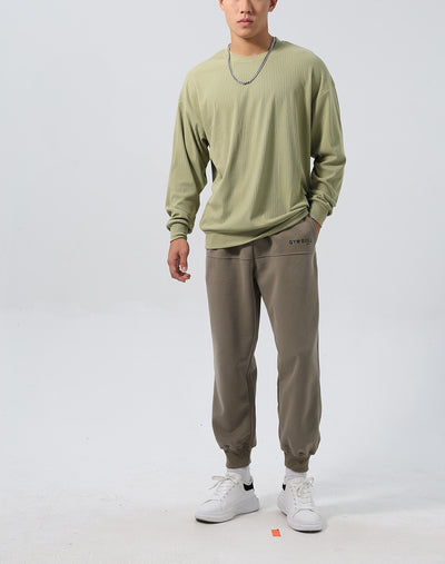 Sudadera Deportiva Jacquard con Rayas, Corte Relajado y Hombros Caídos - Image 10