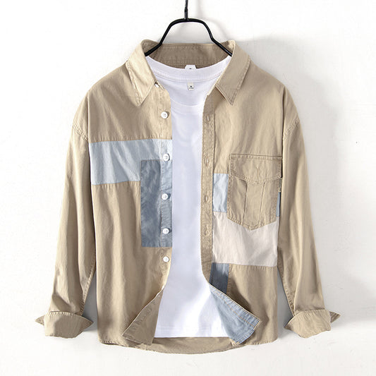 Camisa Chaqueta de Trabajo Casual en Algodón para Hombre - Image 2