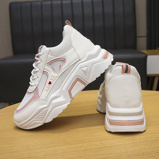 Zapatillas Deportivas Blancas Plataforma Elevadora para Mujer