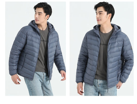 Chaqueta de Plumas para Hombre, Corte Slim Estilo Coreano - Image 18