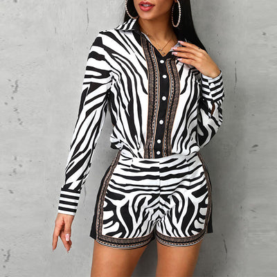Conjunto Estampado Cebra: Camisa y Shorts - Image 20