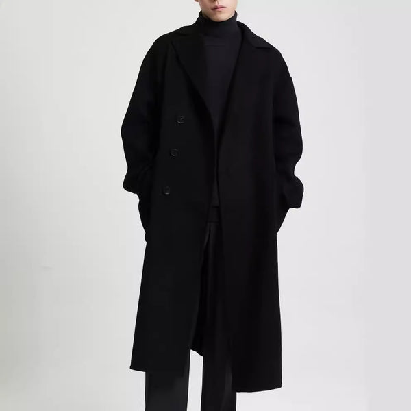 Abrigo de Lana Doble Faz para Hombre - Elegancia y Calidez