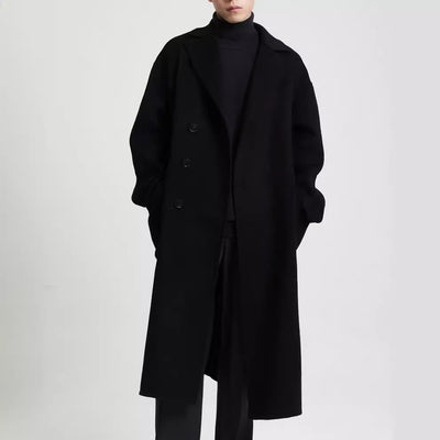 Abrigo de Lana Doble Faz para Hombre - Elegancia y Calidez