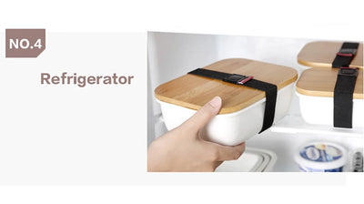 Recipiente de Cerámica Japonesa para Refrigerador - Caja Multiusos con Tapa - Image 11