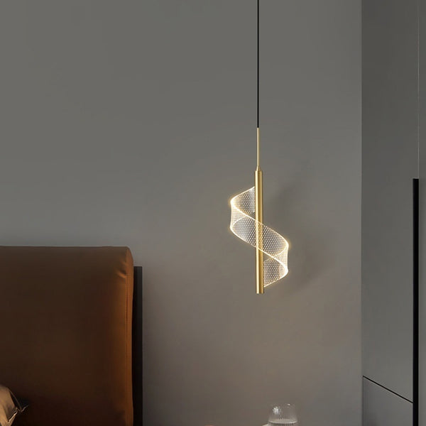 Lámpara Colgante Minimalista de Cobre Lujo Ligero