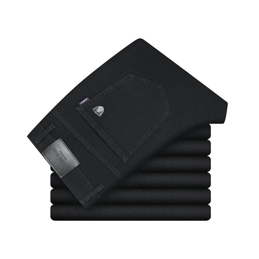 Pantalones Vaqueros Holgados Talla Grande Estilo Dad Jeans Casual Hombre Negro - Image 10