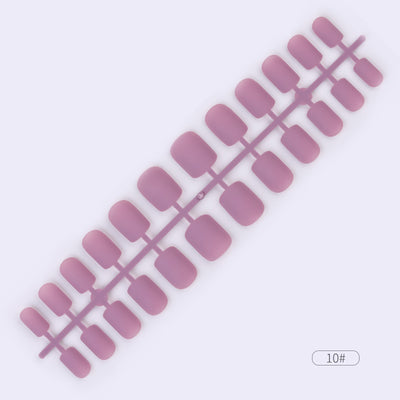 Uñas Postizas Adhesivas de Colores Sólidos - Set de 24 Piezas - Image 11