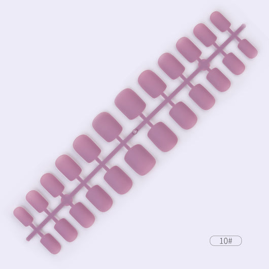 Uñas Postizas Adhesivas de Colores Sólidos - Set de 24 Piezas - Image 11