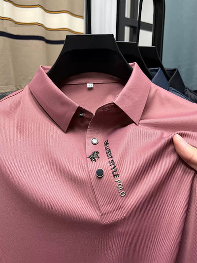 Polo Ejecutivo Seamless Ice Silk Cuello Solapa Manga Corta - Image 4