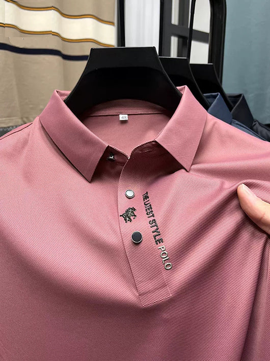 Polo Ejecutivo Seamless Ice Silk Cuello Solapa Manga Corta - Image 38