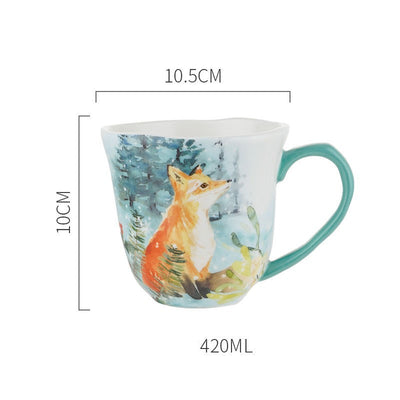 Taza de Café Nórdica Forest Story - Diseño Premium Red Net - Image 2