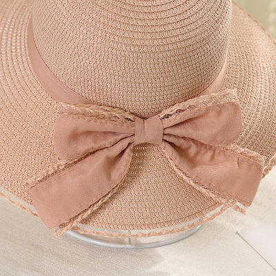 Sombrero de Paja Mesh con Cinta para Mujer Primavera Verano - Image 23