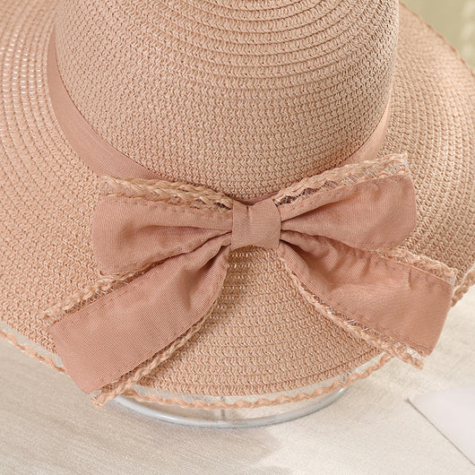 Sombrero de Paja Mesh con Cinta para Mujer Primavera Verano - Image 23