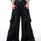 Pantalones Casuales con Diseño Multi-Cierre de Tres Pliegues