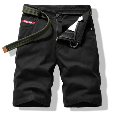 Pantalones Cargo Cortos Holgados Lisos para Hombre - Image 3