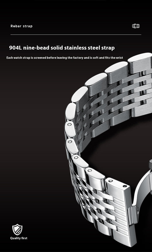 Reloj Automático de Acero Inoxidable Resistente al Agua con Esfera Luminosa - Image 16