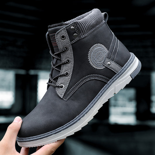 Botas Martin para Hombre de Cuero Premium con Forro de Cachemira