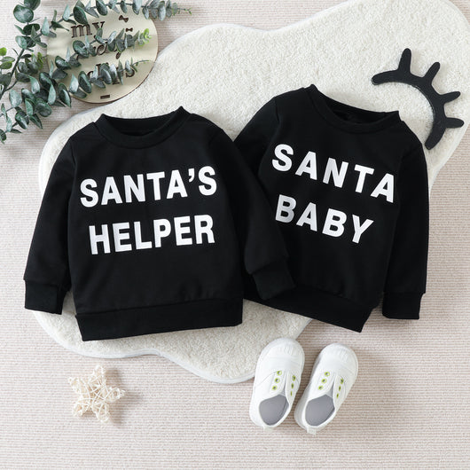 Suéter Navideño Infantil con Estampado de Letras - Image 6