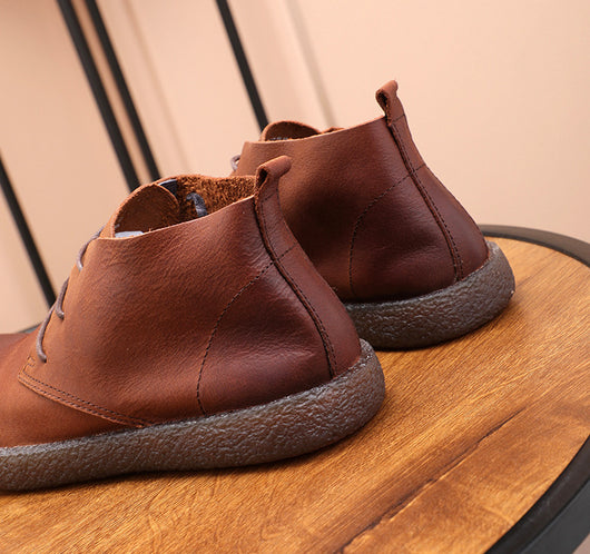 Botas Martin de Cuero Vintage Desgastado con Suela de Goma - Image 13
