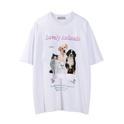 Camiseta Estampada con Diseño de Gatito para Hombre - Image 3