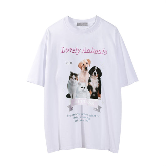 Camiseta Estampada con Diseño de Gatito para Hombre - Image 3