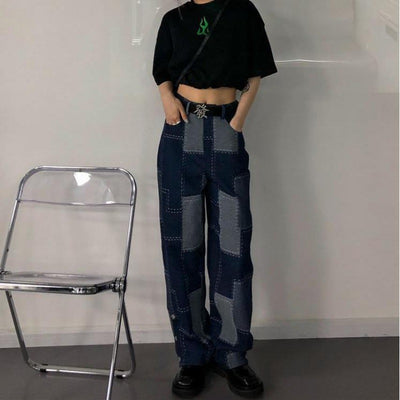 Jeans Oversize Cuadrille para Talla Grande con Doble Botonadura - Image 11
