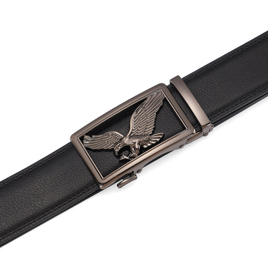 Cinturón de Cuero Genuino para Hombre con Hebilla Automática - Lujo Minimalista - Image 3