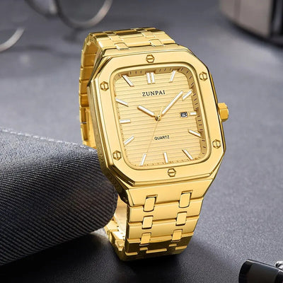 Reloj de Acero Inoxidable Cuadrado para Hombre - Diseño Moderno - Image 4