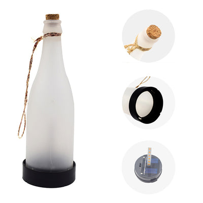 Luz Solar LED con Efecto Llama para Botellas de Vino - Decoración Exterior - Image 10