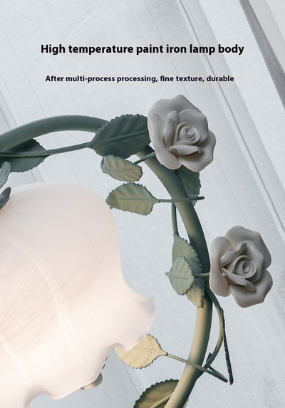 Lámpara de Mesita Retro con Flores Idílicas para Dormitorio - Image 13
