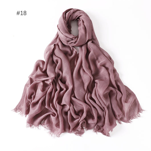 Pashmina Modal Fina Transpirable - Chal Ligero Monocromático para Mujer - Image 23