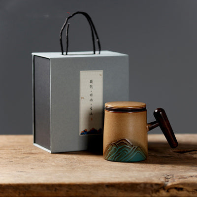 Taza Separadora de Agua para Té con Filtro de Cerámica - Image 6