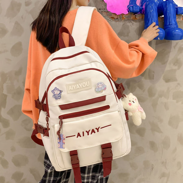 Mochila para Computadora de Gran Capacidad Estilo Japonés
