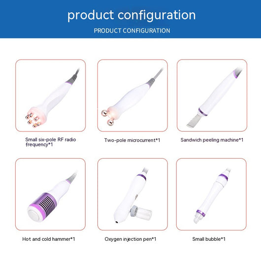 Dispositivo de Belleza Ultrasónico con Burbujas de Hidrógeno y Oxígeno 6 en 1 - Image 4