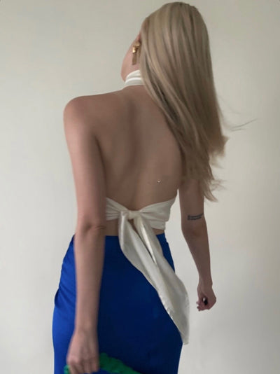 Falda Larga Azul Klein Diseño Minimalista y Elegante - Image 10