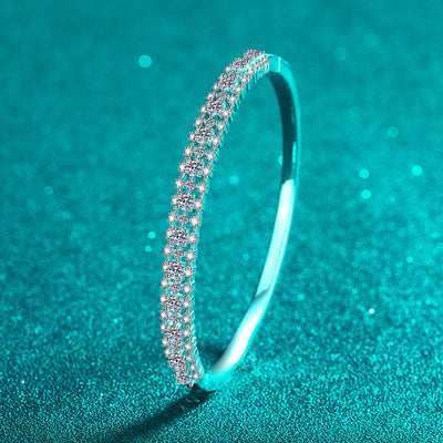 Pulsera de Moissanita Incrustada Efecto Estrellado para Mujer - Image 3