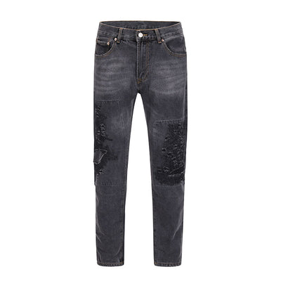 Jeans Lavados con Costuras de Tinta Splash - Diseño Trendy - Image 10
