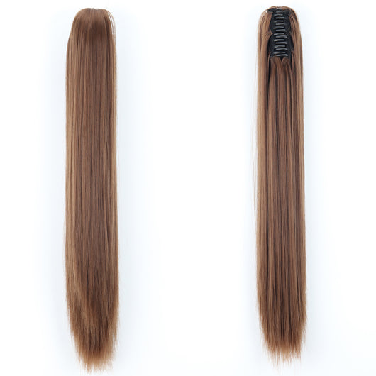 Peluca de Fibra Sintética con Clip Tipo Garra - Cabello Liso y Voluminoso - Image 12