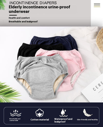 Ropa Interior Unisex a Prueba de Fugas para Adultos, de Algodón Puro y Transpirable - Image 18