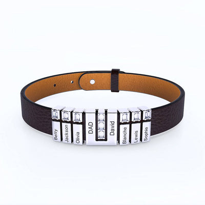 Pulsera Casual de Cuero Sintético para Hombre - Image 4