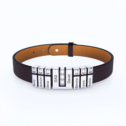 Pulsera Casual de Cuero Sintético para Hombre - Image 4